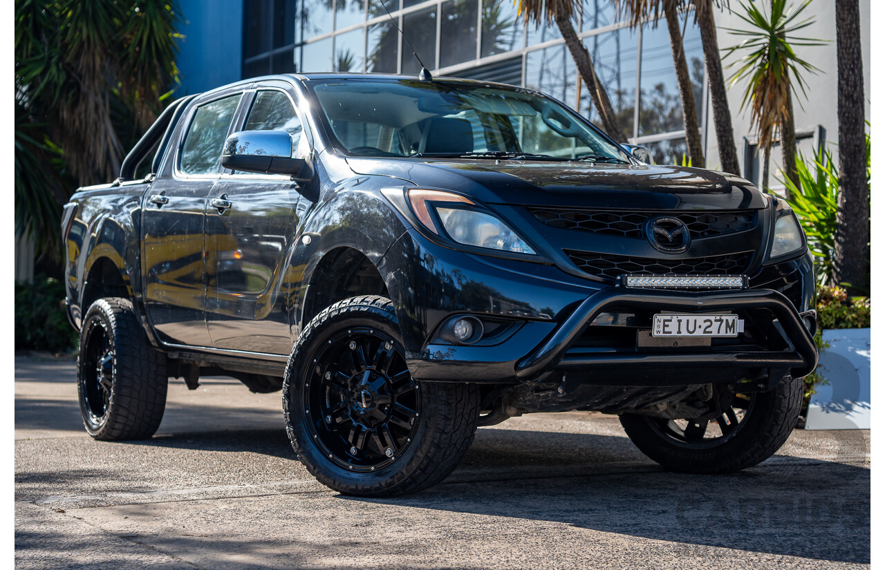 3/2014 Mazda Bt50 GT (4x4) MY13 Dual Cab Utility Black Turbo Diesel 3.2L