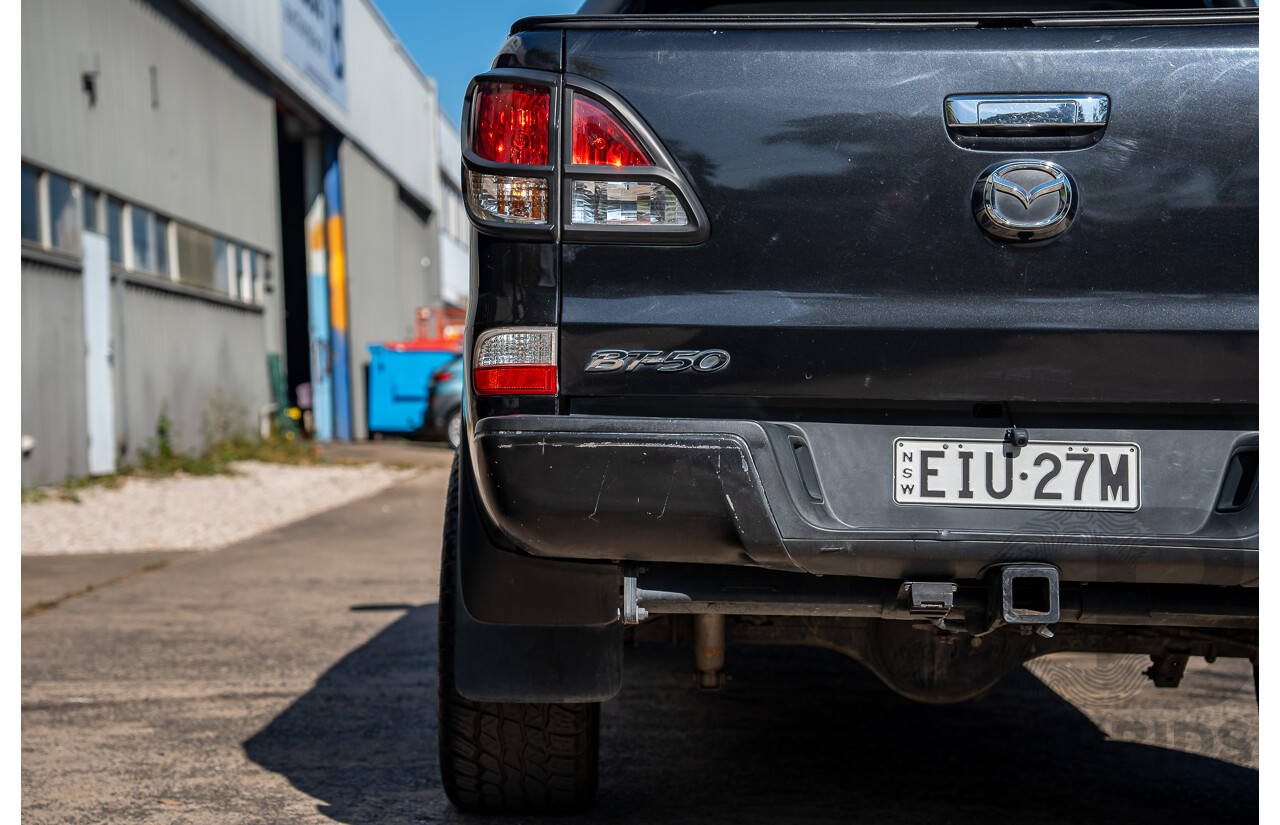 3/2014 Mazda Bt50 GT (4x4) MY13 Dual Cab Utility Black Turbo Diesel 3.2L