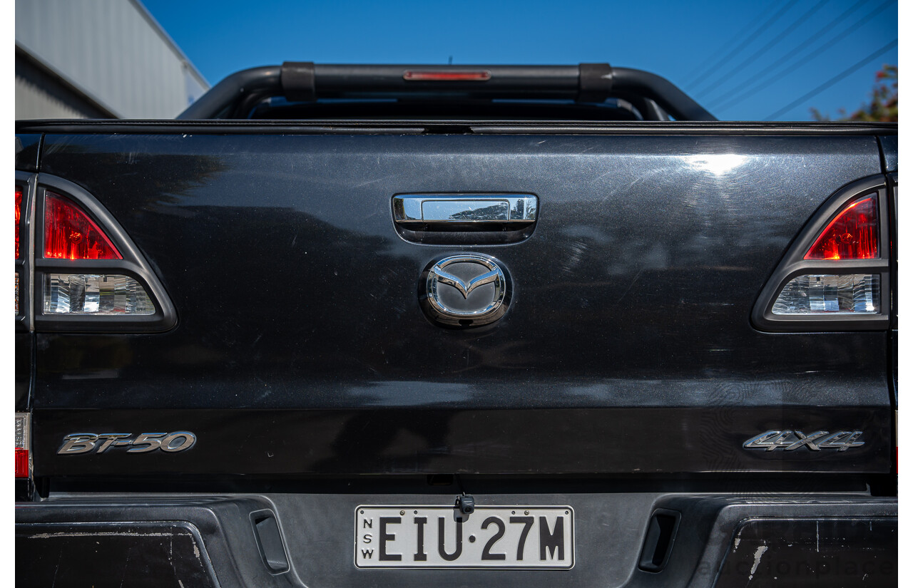 3/2014 Mazda Bt50 GT (4x4) MY13 Dual Cab Utility Black Turbo Diesel 3.2L