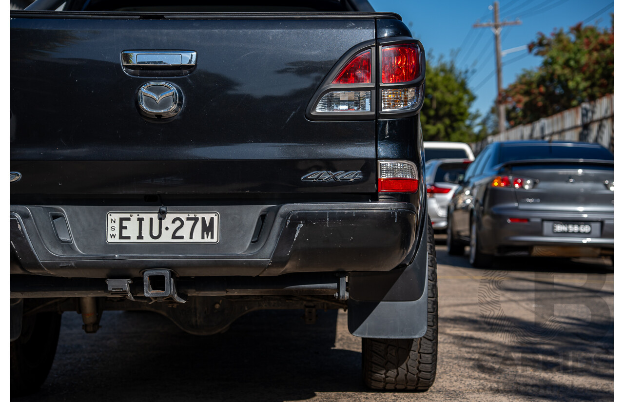 3/2014 Mazda Bt50 GT (4x4) MY13 Dual Cab Utility Black Turbo Diesel 3.2L