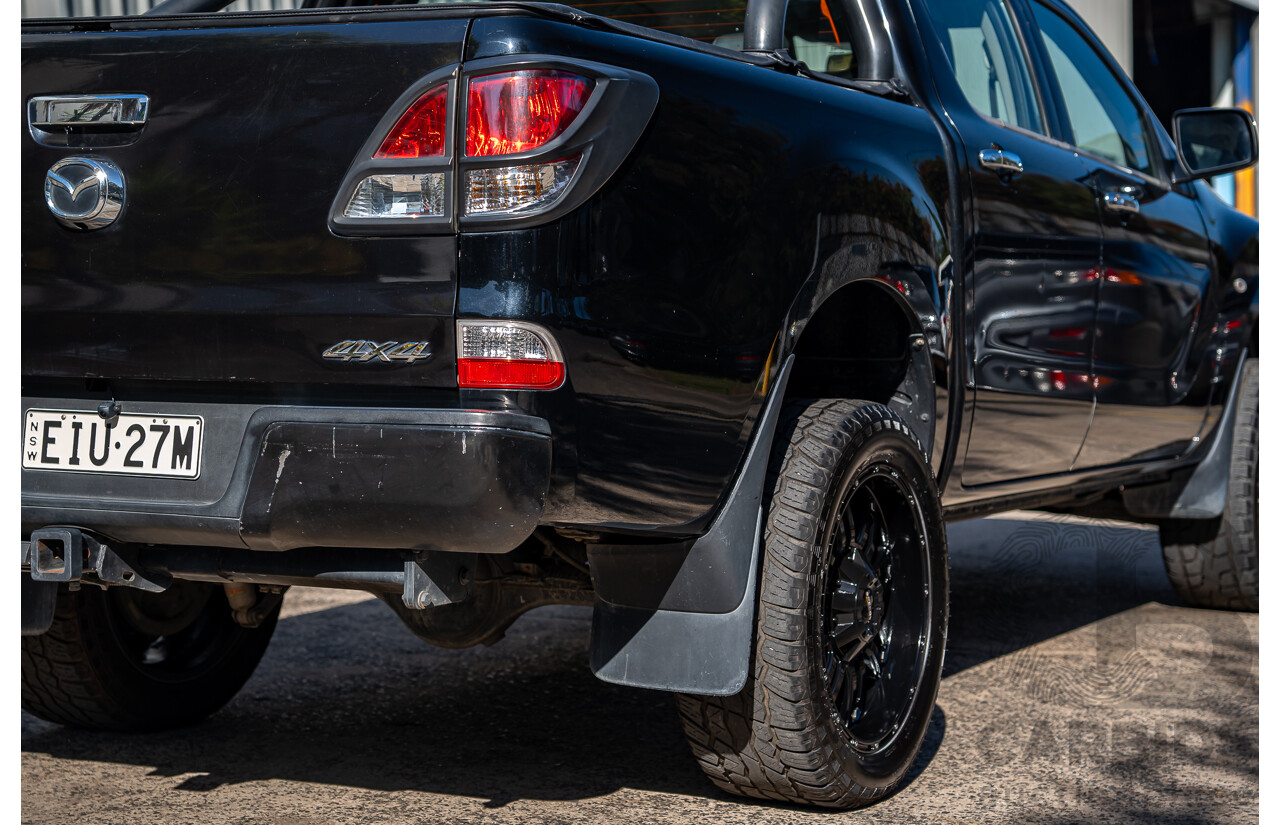 3/2014 Mazda Bt50 GT (4x4) MY13 Dual Cab Utility Black Turbo Diesel 3.2L