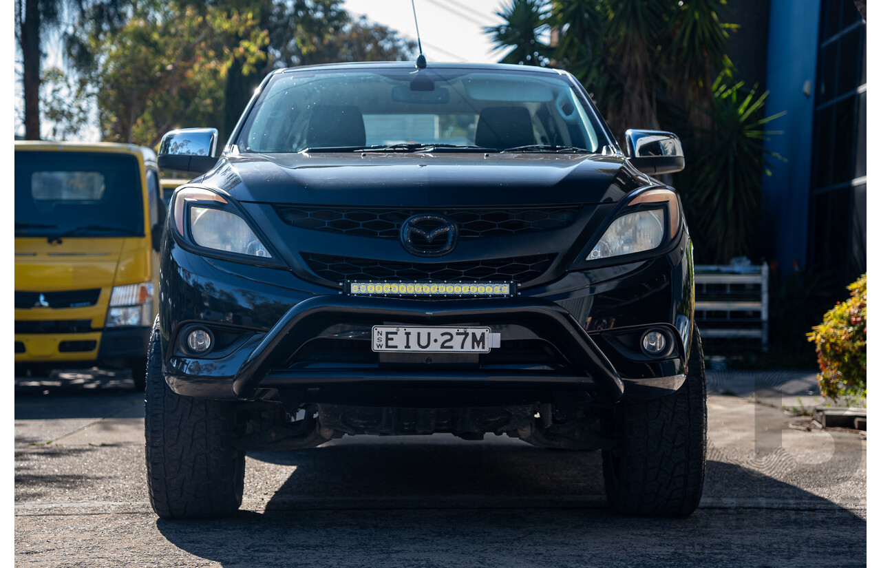 3/2014 Mazda Bt50 GT (4x4) MY13 Dual Cab Utility Black Turbo Diesel 3.2L