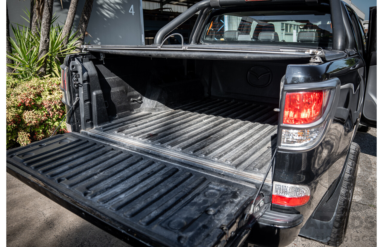 3/2014 Mazda Bt50 GT (4x4) MY13 Dual Cab Utility Black Turbo Diesel 3.2L