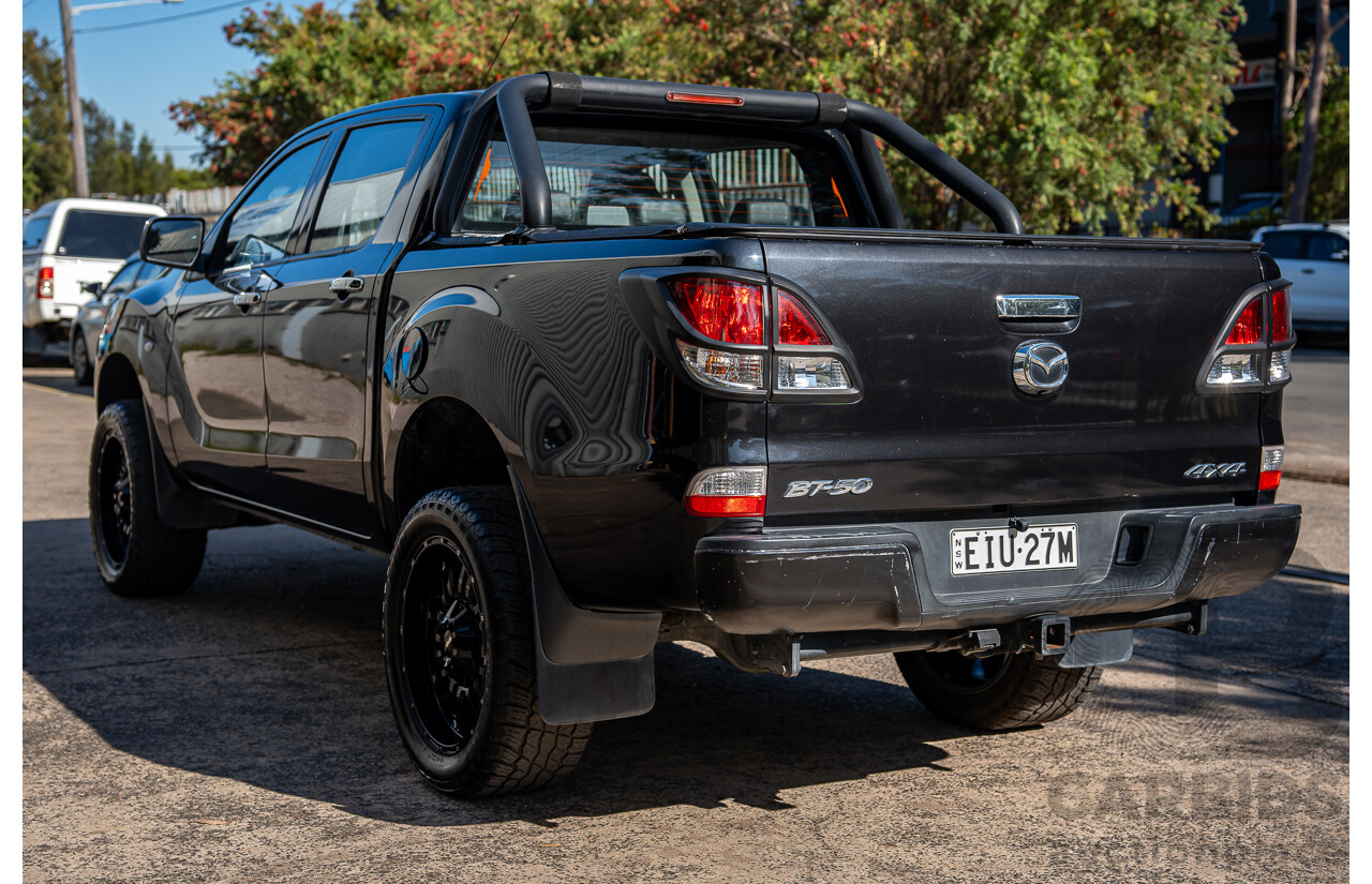 3/2014 Mazda Bt50 GT (4x4) MY13 Dual Cab Utility Black Turbo Diesel 3.2L