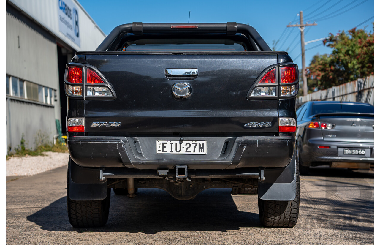 3/2014 Mazda Bt50 GT (4x4) MY13 Dual Cab Utility Black Turbo Diesel 3.2L