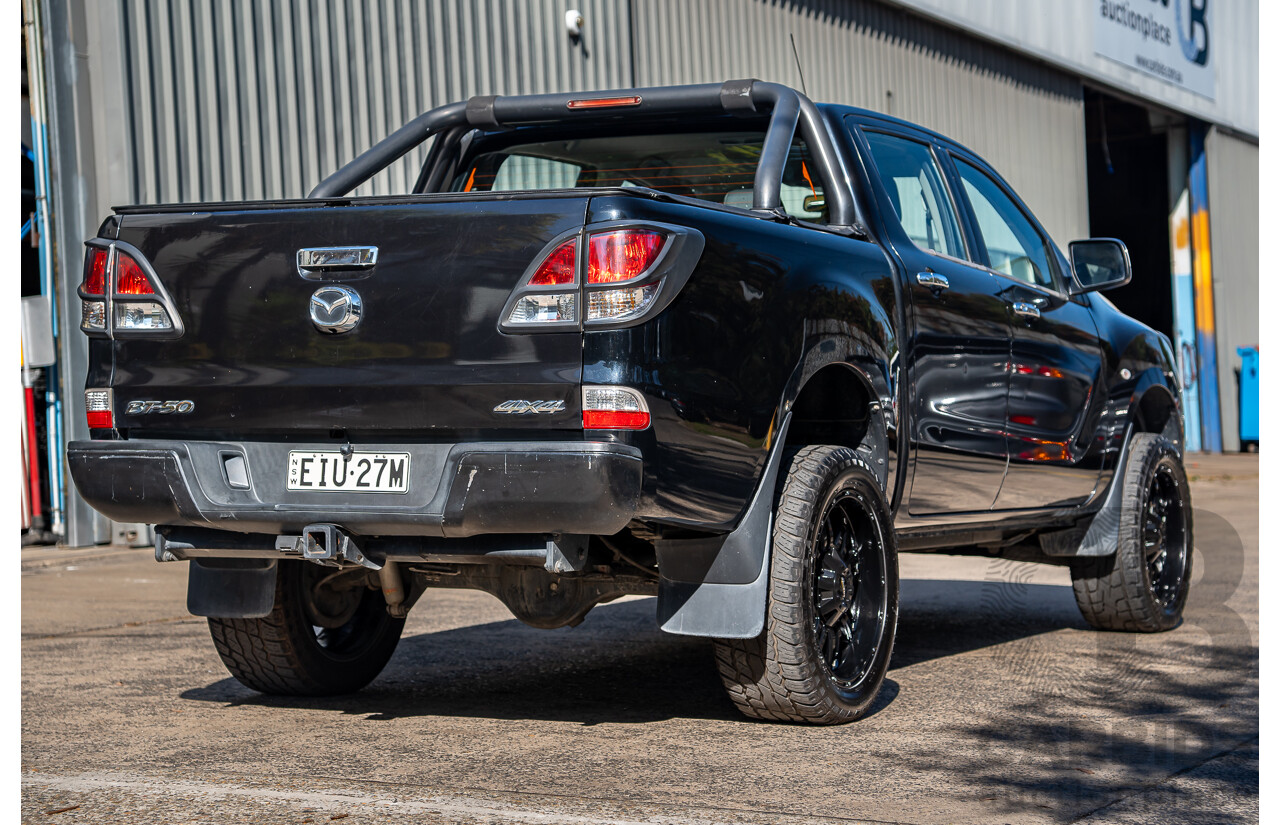 3/2014 Mazda Bt50 GT (4x4) MY13 Dual Cab Utility Black Turbo Diesel 3.2L