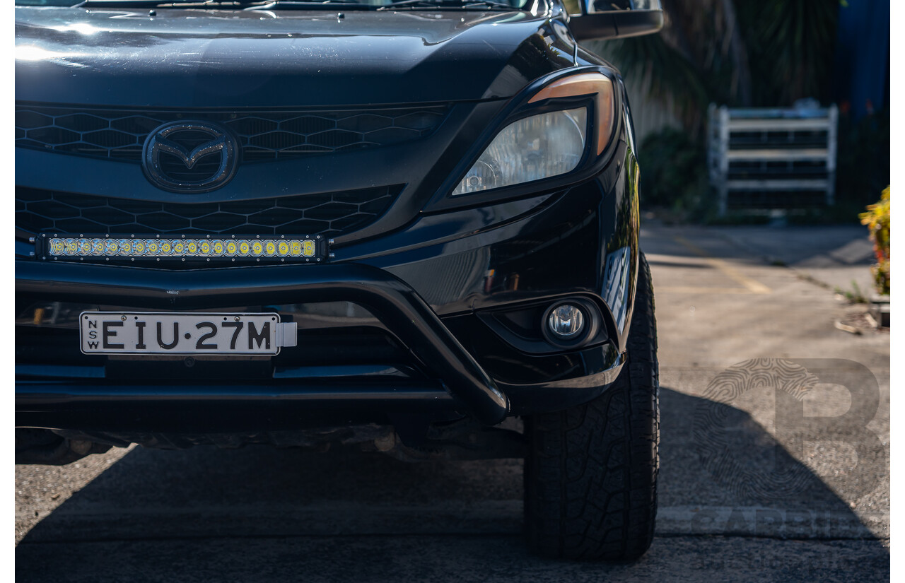 3/2014 Mazda Bt50 GT (4x4) MY13 Dual Cab Utility Black Turbo Diesel 3.2L