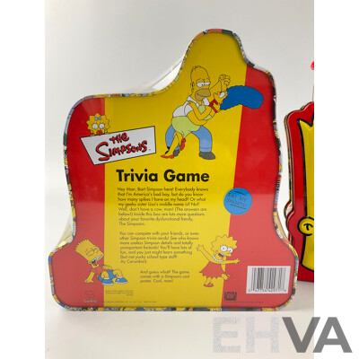 The Simpsons Trivia Game in Sealed Tin with Bart Simpson Tin