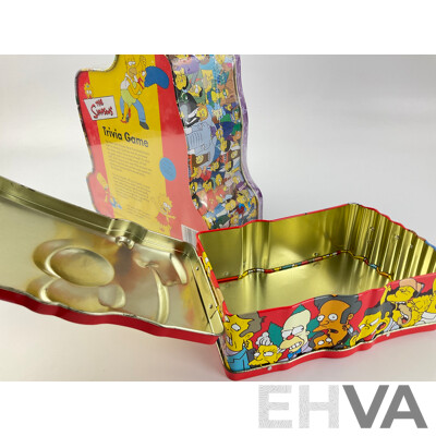 The Simpsons Trivia Game in Sealed Tin with Bart Simpson Tin