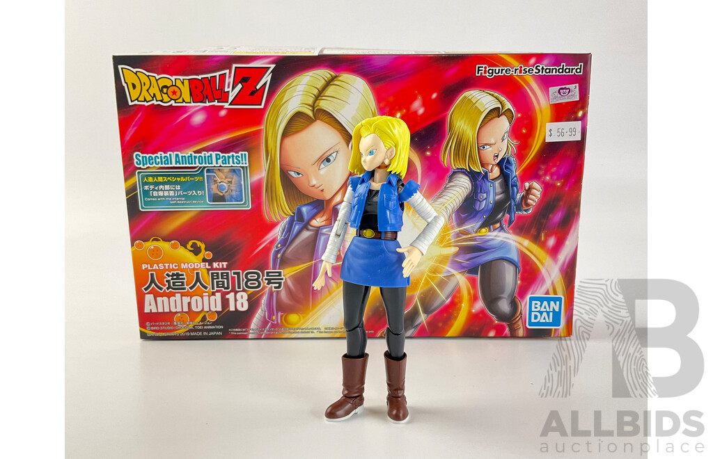 Bandai Dragon Ball Z Android 18 Plastic Model, Made in Japan