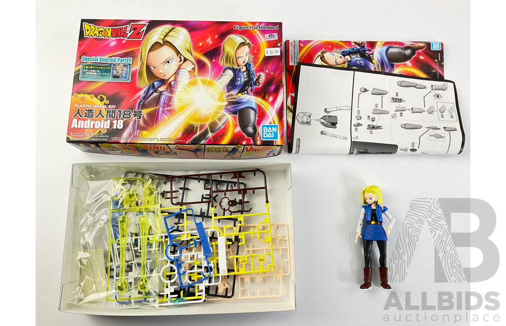 Bandai Dragon Ball Z Android 18 Plastic Model, Made in Japan