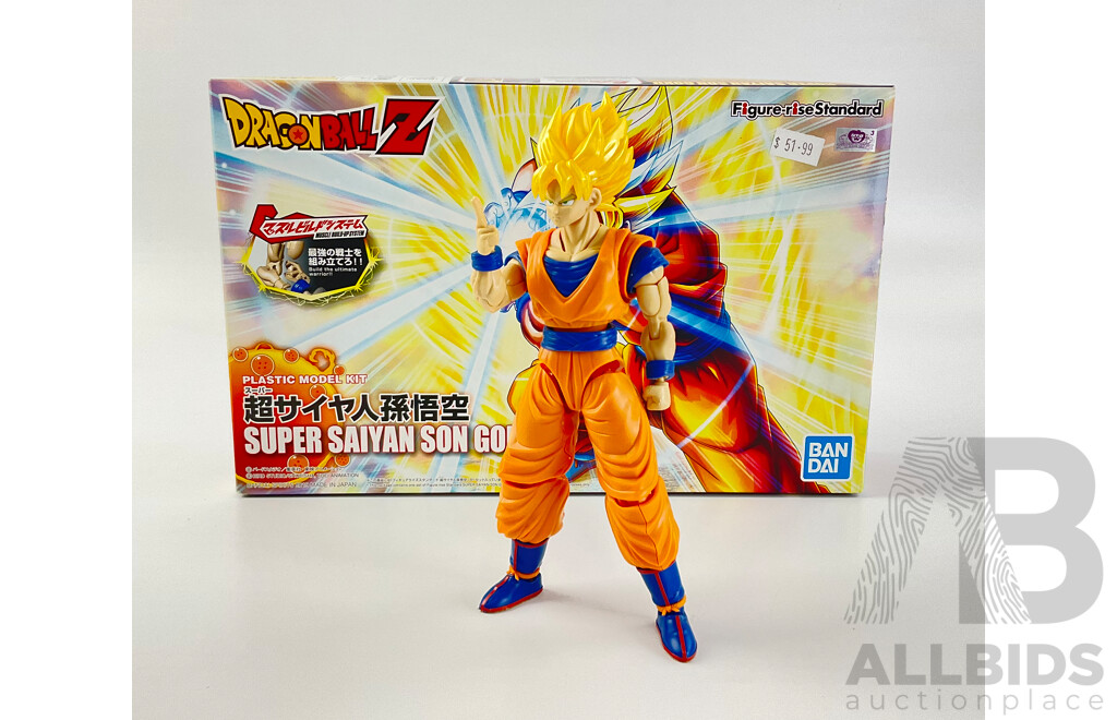 Bandai Dragon Ball Z Super Saiyan Son Goku Plastic Model, Made in Japan