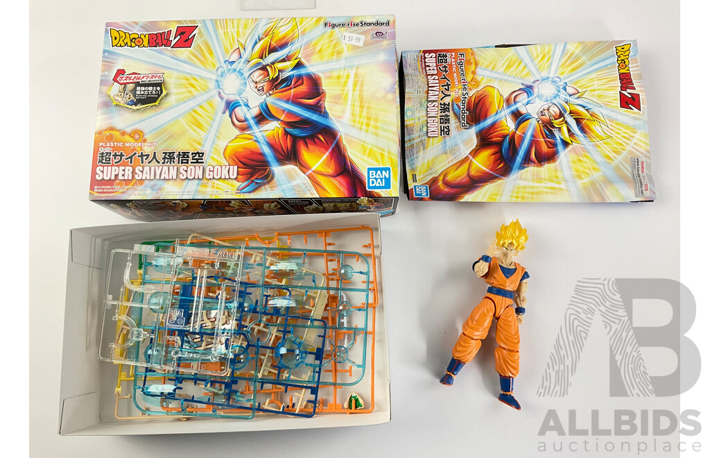 Bandai Dragon Ball Z Super Saiyan Son Goku Plastic Model, Made in Japan