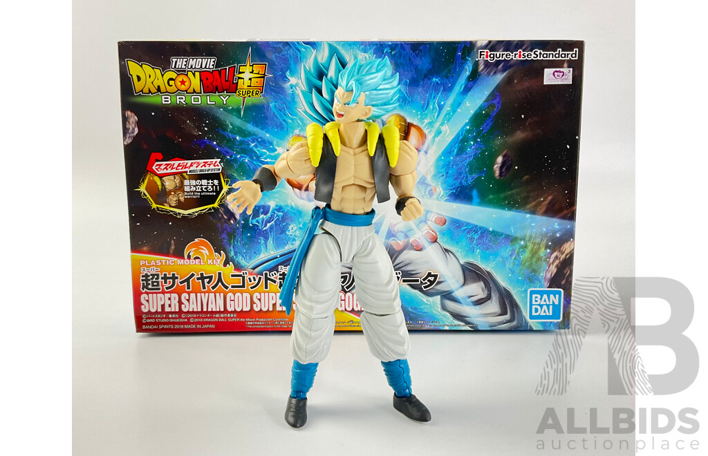 Bandai Dragon Ball Super Broly Super Saiyan God Super Saiyan Gogeta Plastic Model, Made in Japan