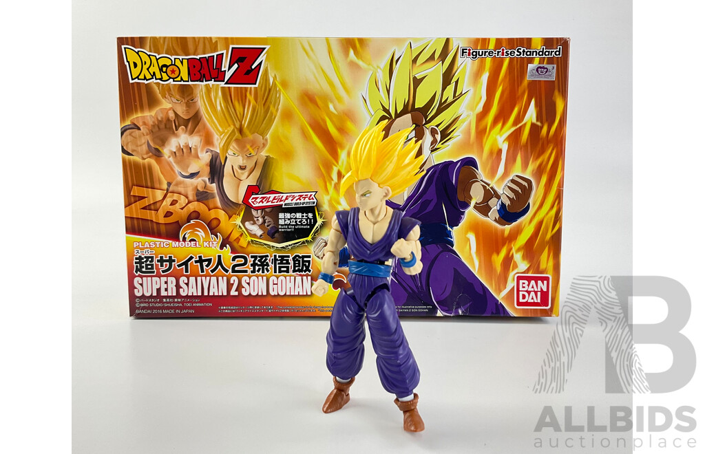 Bandai Dragon Ball Z Super Saiyan 2 Son Gohan Plastic Model, Made in Japan