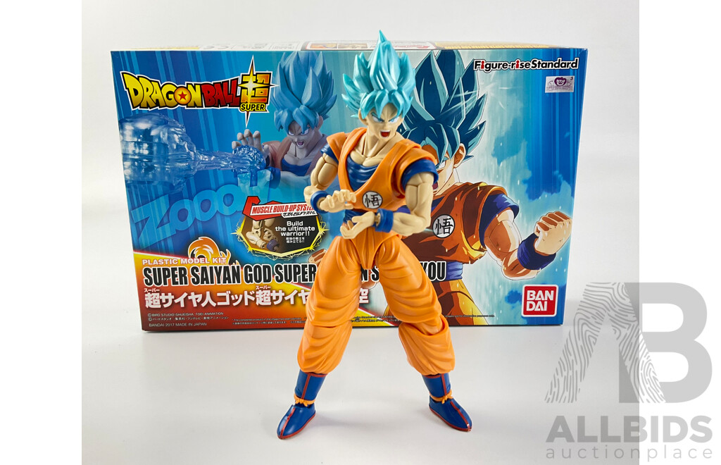 Bandai Dragon Ball Super, Super Saiyan God Super Saiyan Son Gokou Plastic Model, Made in Japan