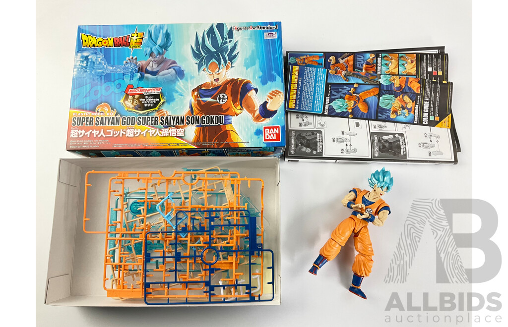 Bandai Dragon Ball Super, Super Saiyan God Super Saiyan Son Gokou Plastic Model, Made in Japan