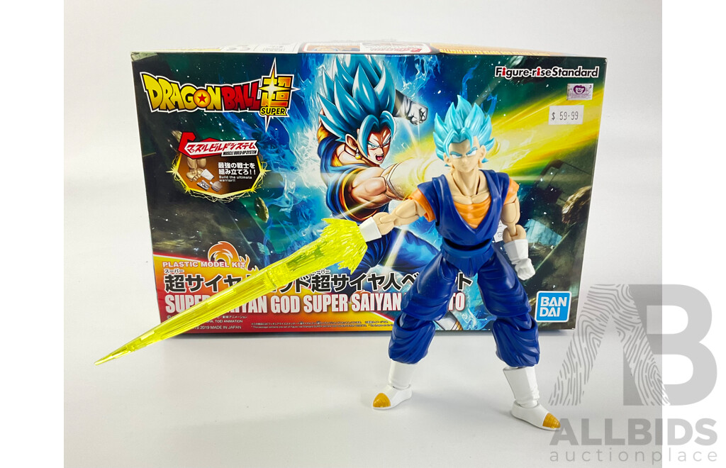 Bandai Dragon Ball Super, Super Saiyan God Super Saiyan Vegetto Plastic Model, Made in Japan