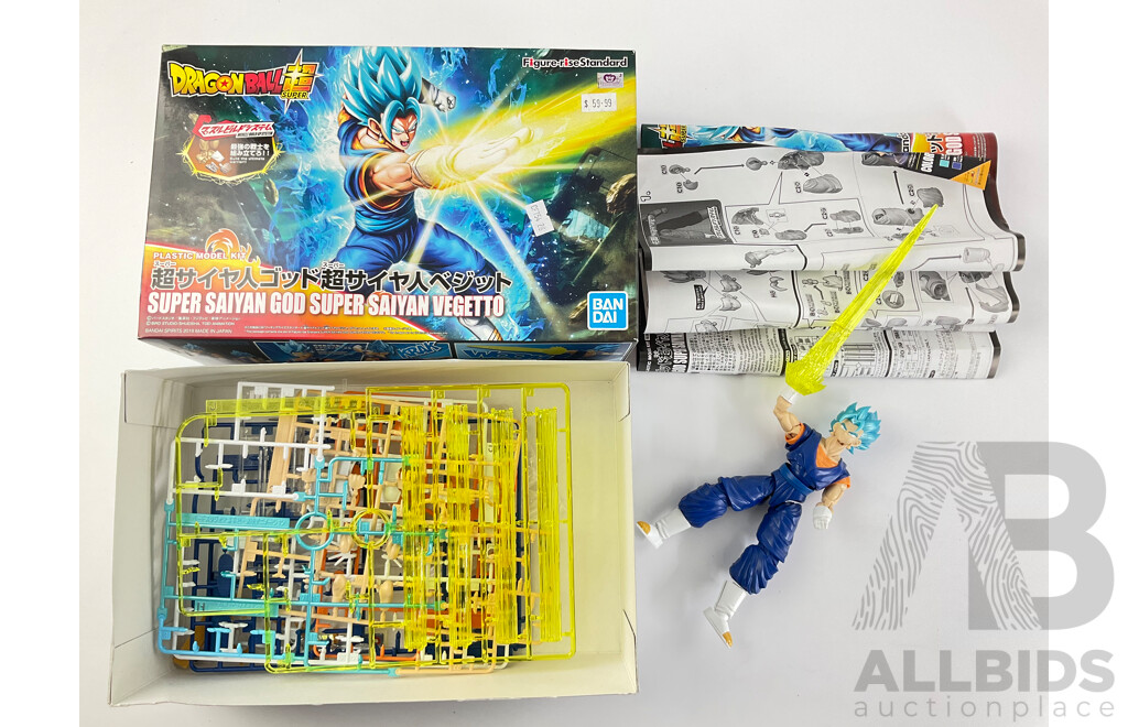 Bandai Dragon Ball Super, Super Saiyan God Super Saiyan Vegetto Plastic Model, Made in Japan