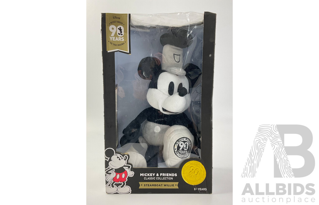 Australia Post Classic Collection Mickey Mouse Steamboat Willie 90th Anniversary Plush Toy