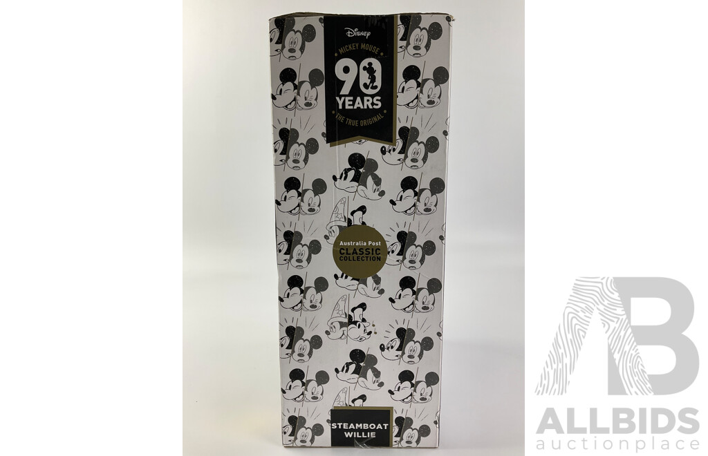 Australia Post Classic Collection Mickey Mouse Steamboat Willie 90th Anniversary Plush Toy