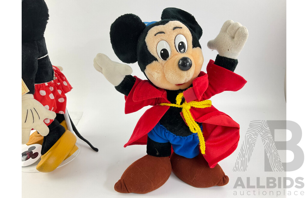 Vintage Disney Collectable Classics Minnie Mouse and Fantasia Mickey Mouse