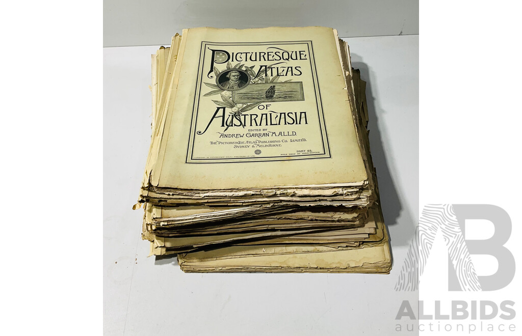 Large Collection Antique Andrew Garran Subscription Only Picturesque Atlas of Australasia