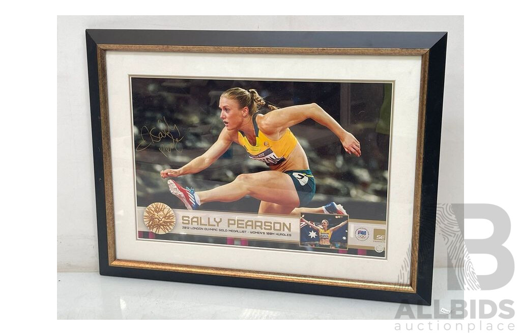 Sally Pearson Personally Signed London 2012 Olympic Photograph