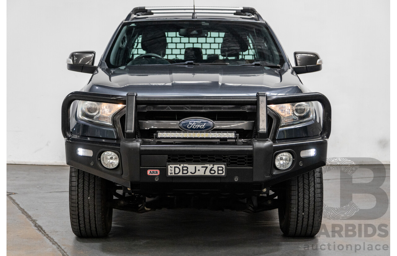 6/2015 Ford Ranger Wildtrak 3.2 (4x4) PX MKII 4d Dual Cab P/Up Metropolitan Grey Metallic Turbo Diesel 3.2L