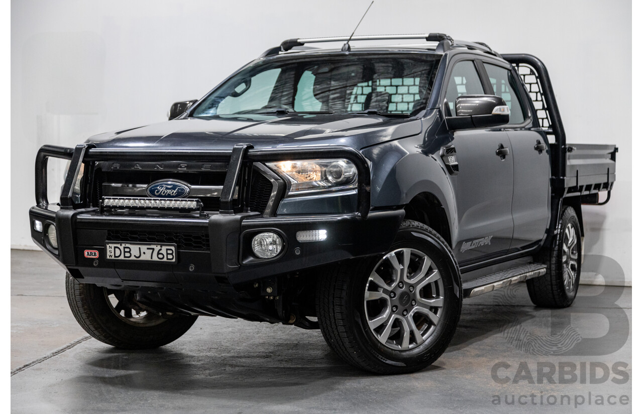 6/2015 Ford Ranger Wildtrak 3.2 (4x4) PX MKII 4d Dual Cab P/Up Metropolitan Grey Metallic Turbo Diesel 3.2L