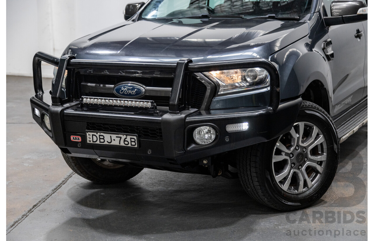 6/2015 Ford Ranger Wildtrak 3.2 (4x4) PX MKII 4d Dual Cab P/Up Metropolitan Grey Metallic Turbo Diesel 3.2L