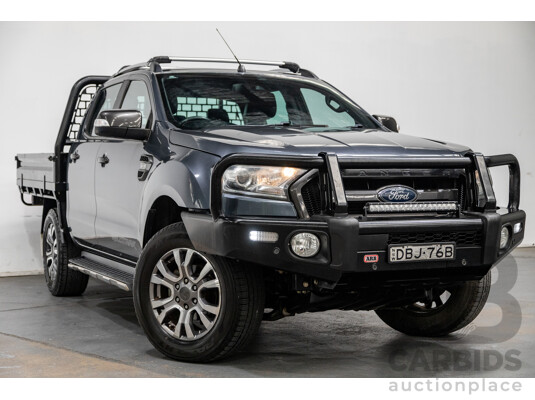 6/2015 Ford Ranger Wildtrak 3.2 (4x4) PX MKII 4d Dual Cab P/Up Metropolitan Grey Metallic Turbo Diesel 3.2L