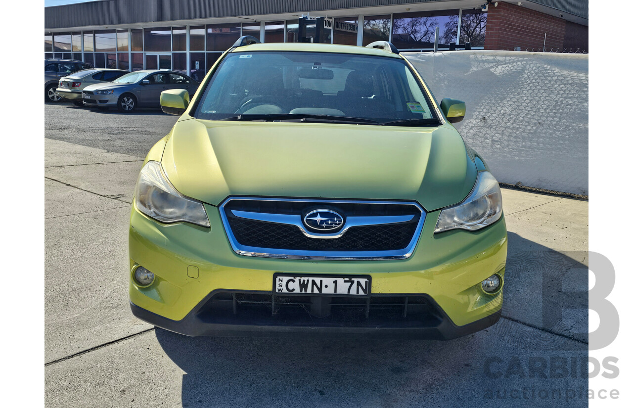 11/2014 Subaru XV 2.0i MY14 4d Wagon Plasma Green 2.0L