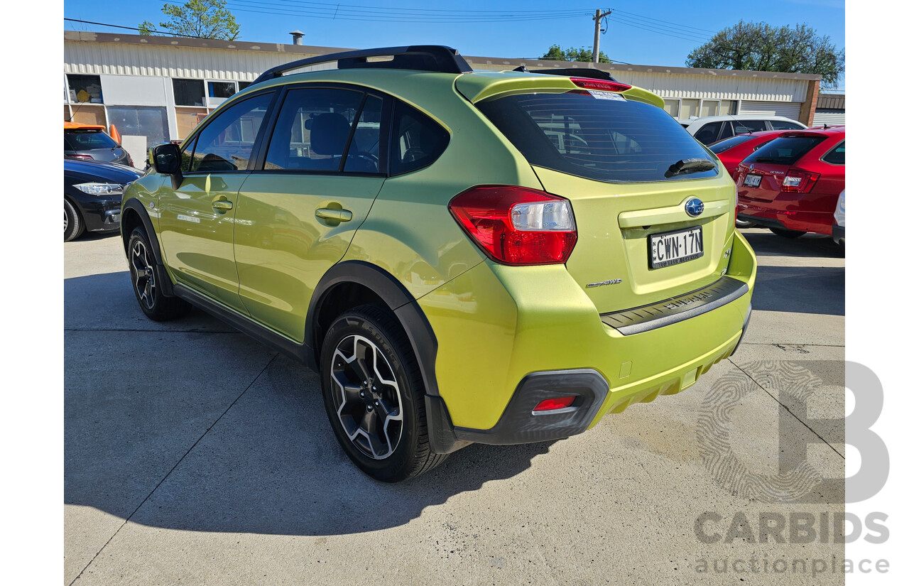 11/2014 Subaru XV 2.0i MY14 4d Wagon Plasma Green 2.0L