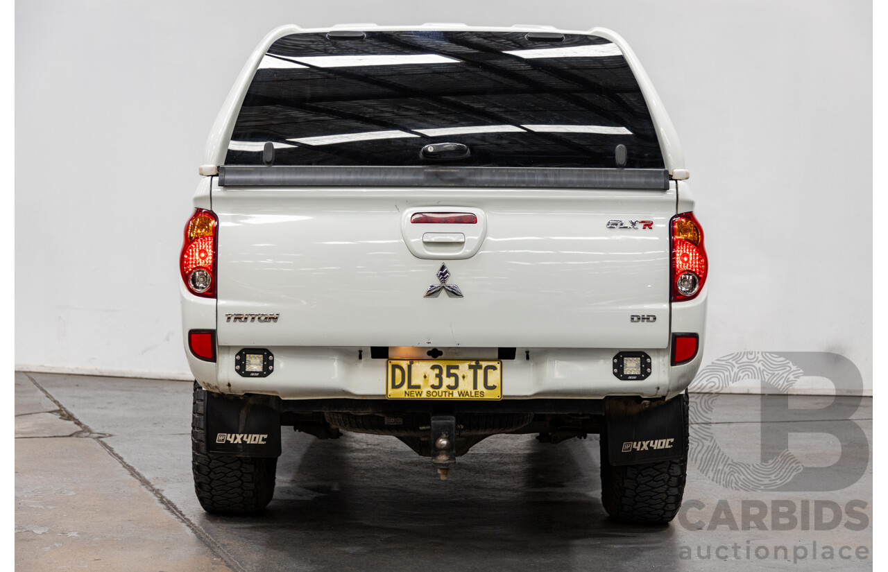 1/2013 Mitsubishi Triton GLX (4x4) MN MY13 Double Cab Utility White Turbo Diesel 2.5L