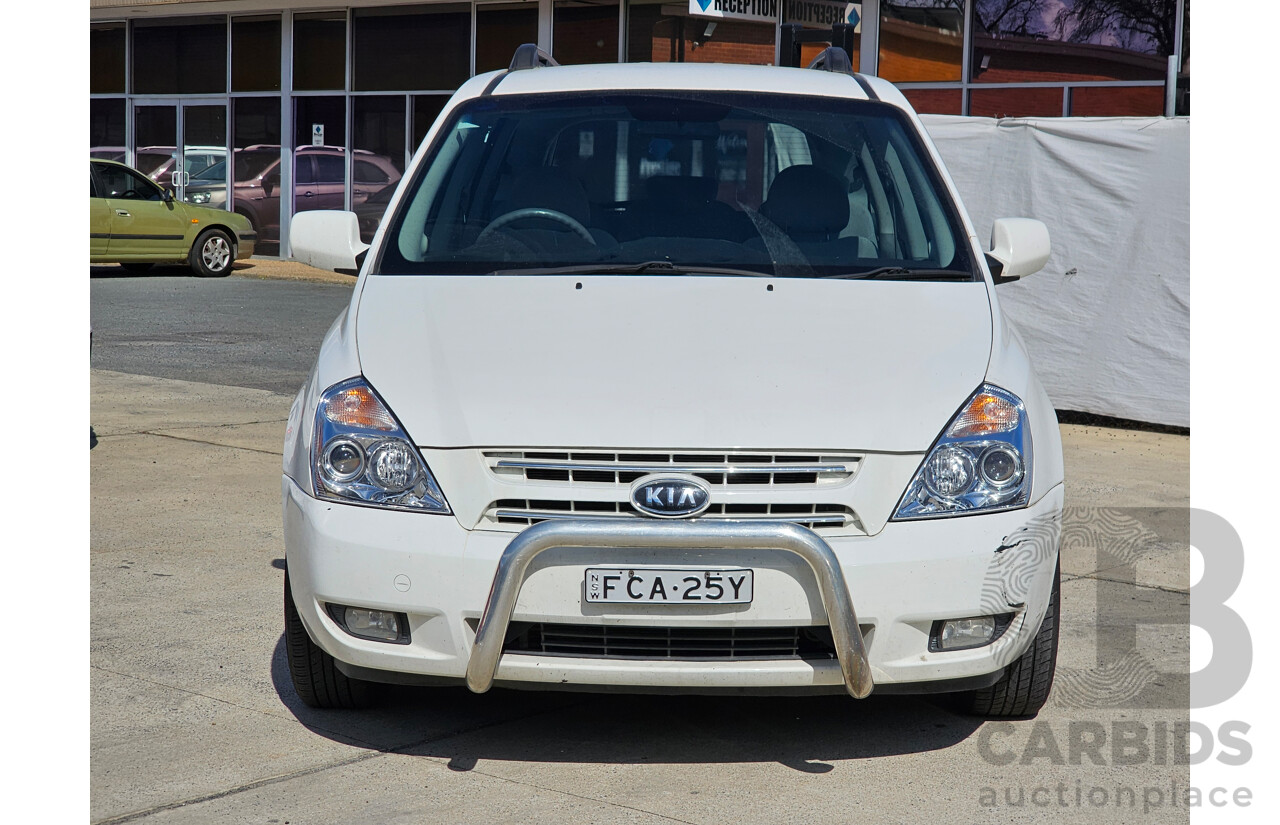 9/2008 Kia Grand Carnival (EX) Sports VQ 4d Wagon White 3.8L