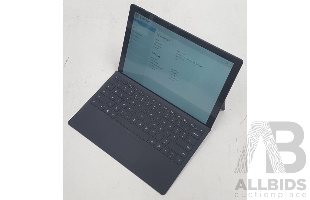 Microsoft (1796) Surface Pro 6 Intel Core i5 (8350U) 1.70GHz-3.60GHz 4-Core CPU 256GB 12.3-Inch Touchscreen Detachable Laptop