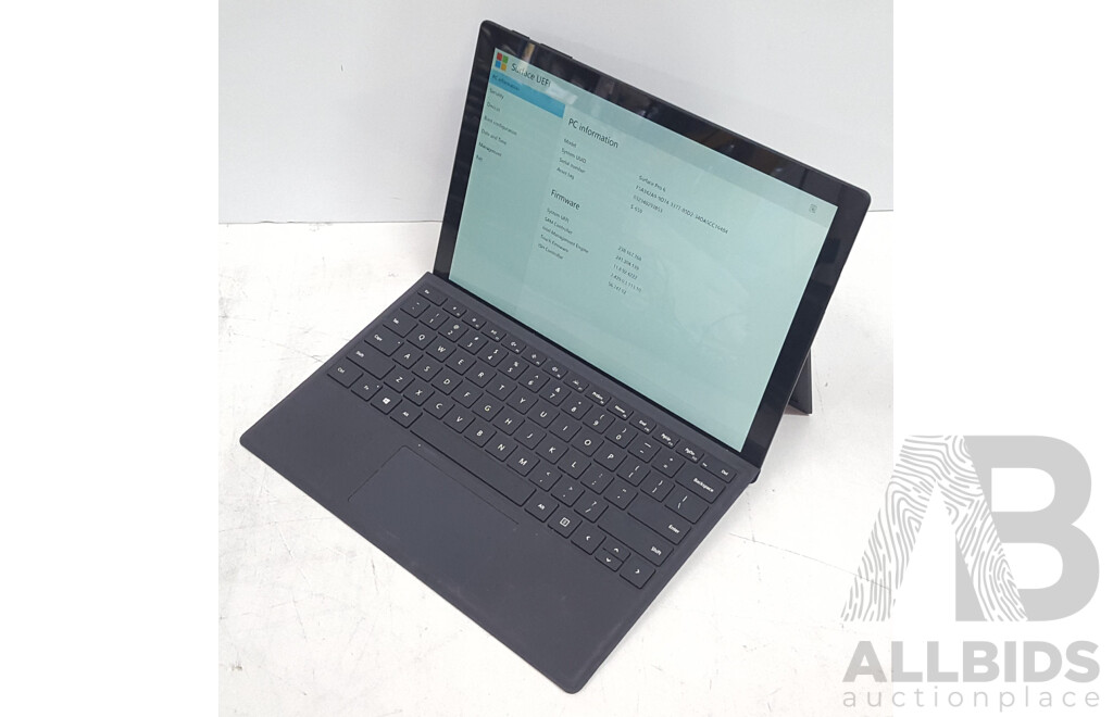 Microsoft (1796) Surface Pro 6 Intel Core i5 (8350U) 1.70GHz-3.60GHz 4-Core CPU 256GB 12.3-Inch Touchscreen Detachable Laptop