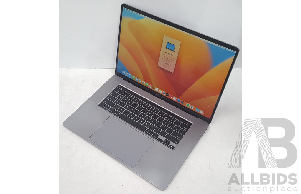 Apple (A2141) Intel Core i7 (9750H) 2.60GHz-4.50GHz 6-Core CPU 16-Inch MacBook Pro (2019)