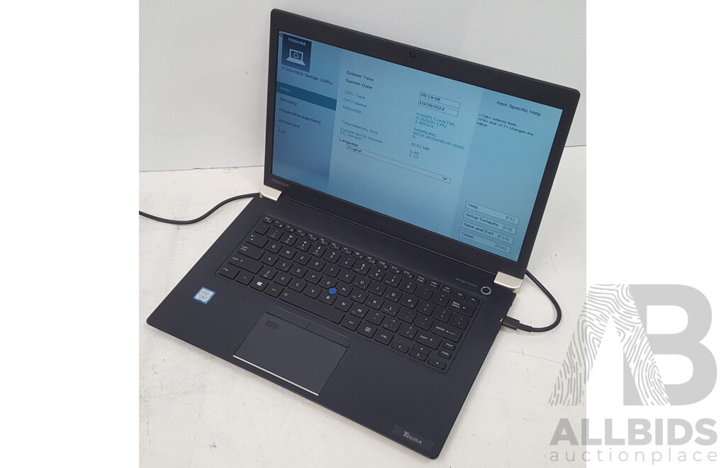 Toshiba Tecra X40-E Intel Core i5 (8250U) 1.60GHz-3.40GHz 4-Core CPU 14-Inch Laptop