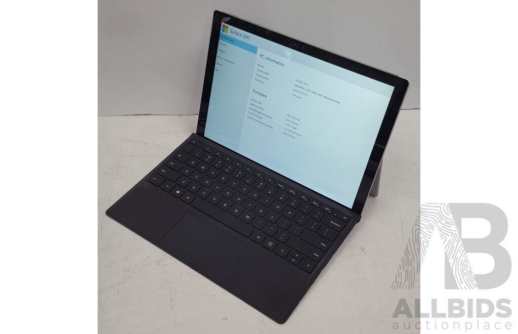 Microsoft (1724) Surface Pro 4 Intel Core i5 (6300U) 2.40GHz-3.00GHz 2-Core CPU 128GB 12-Inch Touchscreen Detachable Laptop