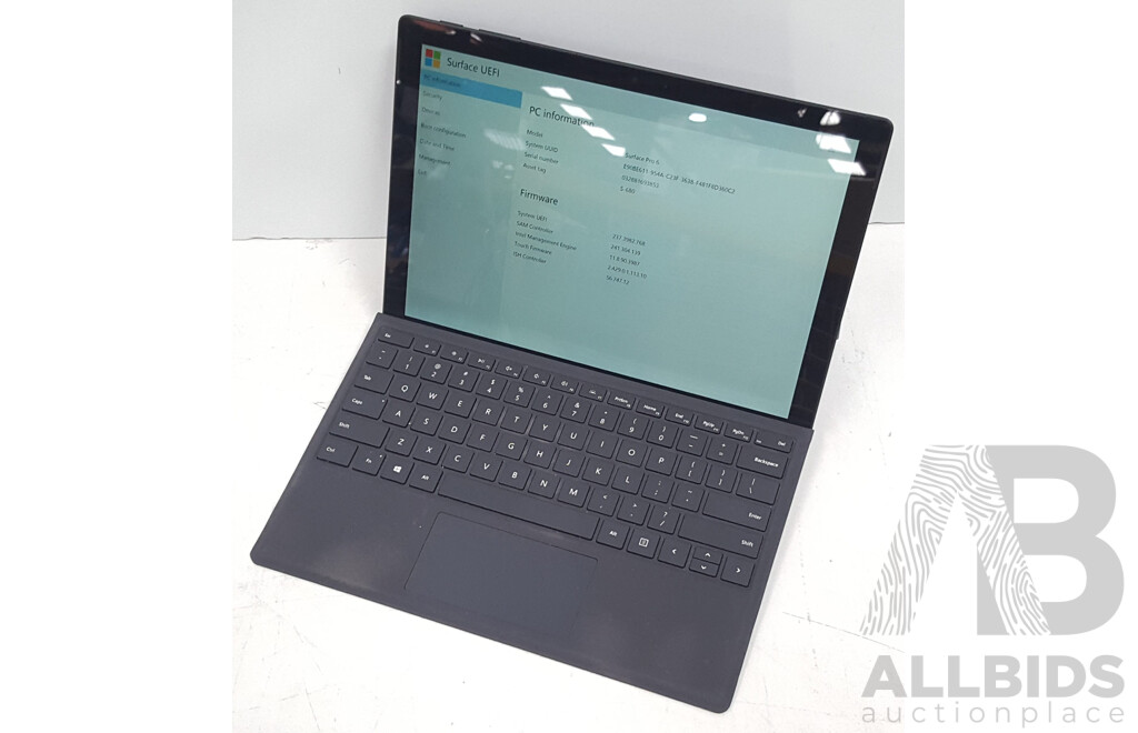 Microsoft (1796) Surface Pro 6 Intel Core i5 (8350U) 1.70GHz-3.60GHz 4-Core CPU 256GB 12.3-Inch Touchscreen Detachable Laptop