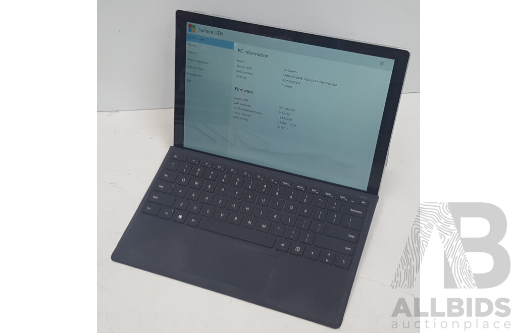 Microsoft (1796) Surface Pro 5 Intel Core i5 (7300U) 2.60GHz-3.50GHz 2-Core CPU 256GB 12.3-Inch Touchscreen Detachable Laptop