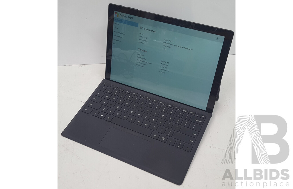 Microsoft (1796) Surface Pro 6 Intel Core i5 (8350U) 1.70GHz-3.60GHz 4-Core CPU 256GB 12.3-Inch Touchscreen Detachable Laptop