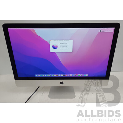 Apple (A1419) Intel Core i7 (6700K) 4.00GHz-4.20GHz 4-Core CPU 27-Inch Retina 5K iMac (Late-2015)