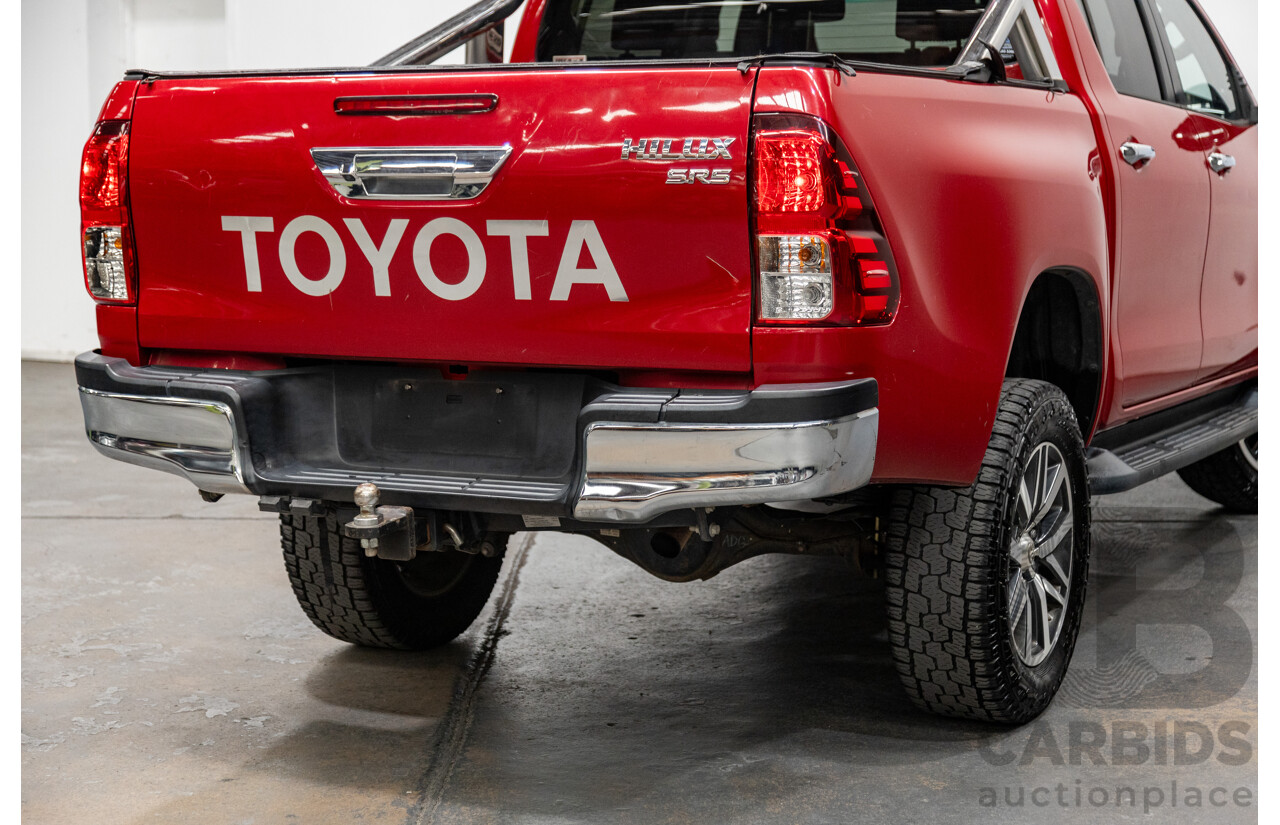 3/2016 Toyota Hilux SR5 (4x4) N80 GUN126R 4d Dual Cab Utility Olympia Red Metallic Turbo Diesel 2.8L