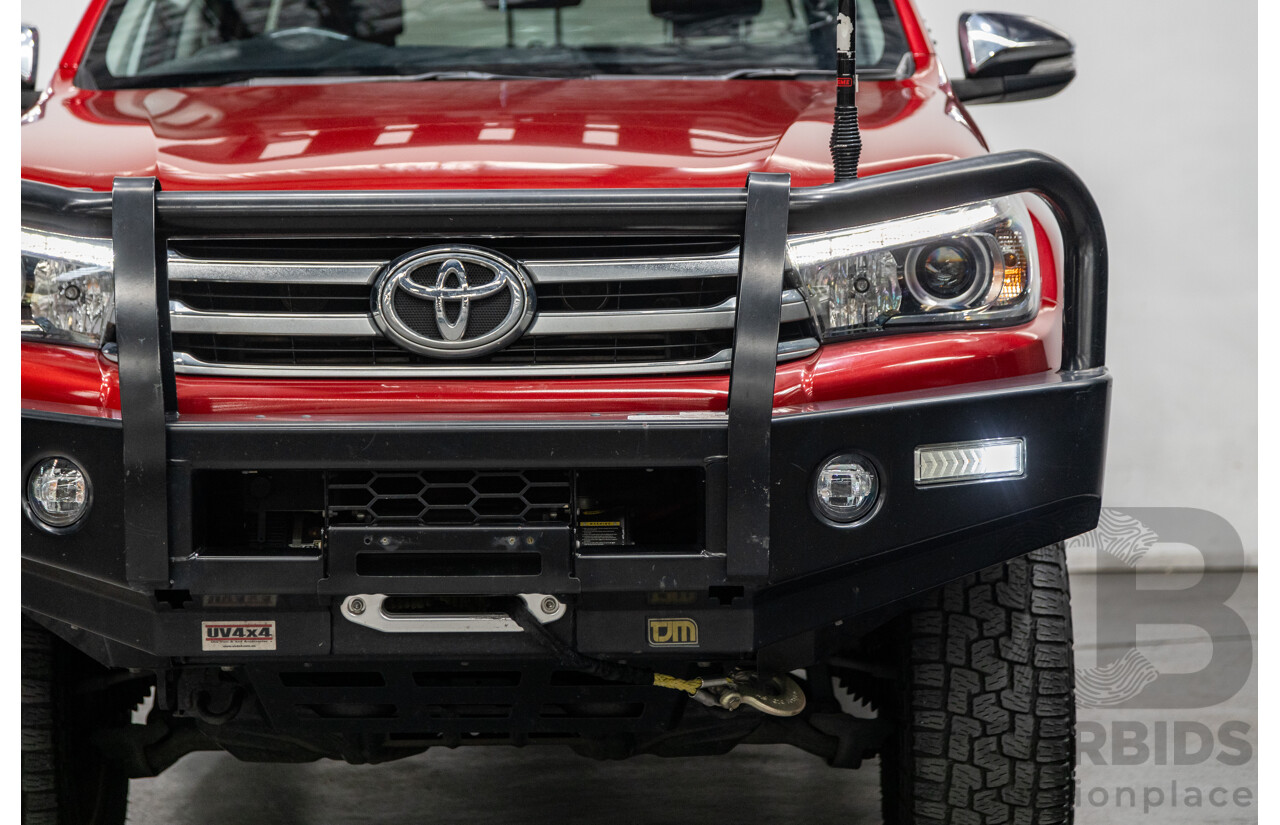 3/2016 Toyota Hilux SR5 (4x4) N80 GUN126R 4d Dual Cab Utility Olympia Red Metallic Turbo Diesel 2.8L