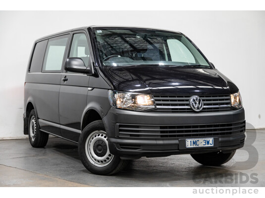 1/2018 Volkswagen Transporter TDI 340 LWB T6 MY18 Van Deep Black Pearl Turbo Diesel 2.0L