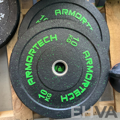 ARMORTECH Power Cage with Bar & Assorted of Weight Plates 5KG,10 KG, 20KG & Fitness Items