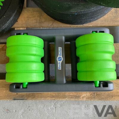 ARMORTECH Power Cage with Bar & Assorted of Weight Plates 5KG,10 KG, 20KG & Fitness Items
